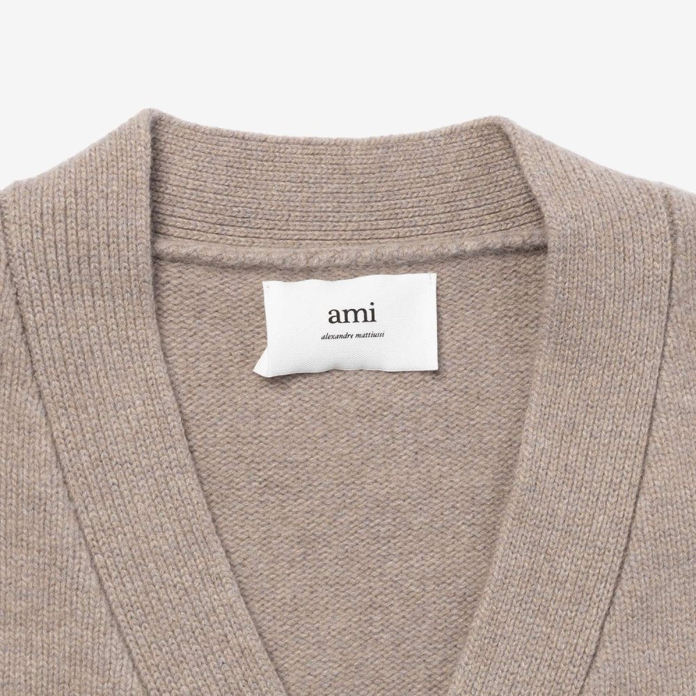 アミ パリス AMI PARIS MATIS WOOL CASHMERE CARDIGAN マティス ウール カシミヤ カーディガン UKC110.KN0028 レディース トップス