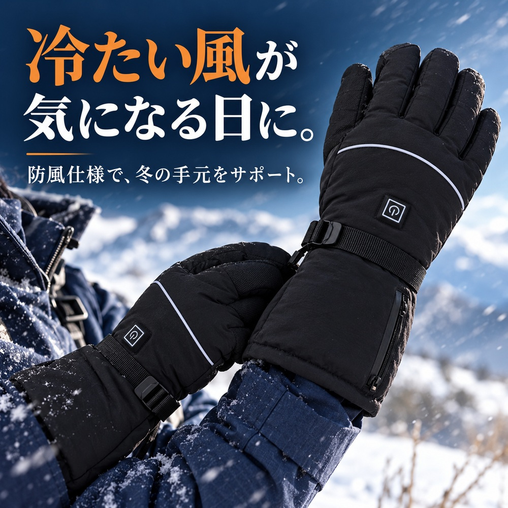 電熱グローブ 電熱手袋 ヒーターグローブ 手袋 電池式 防寒 レディース メンズ 撥水 防風 バイク 釣り 3段階温度調節 ウィンタースポーツ スキー スノボ 