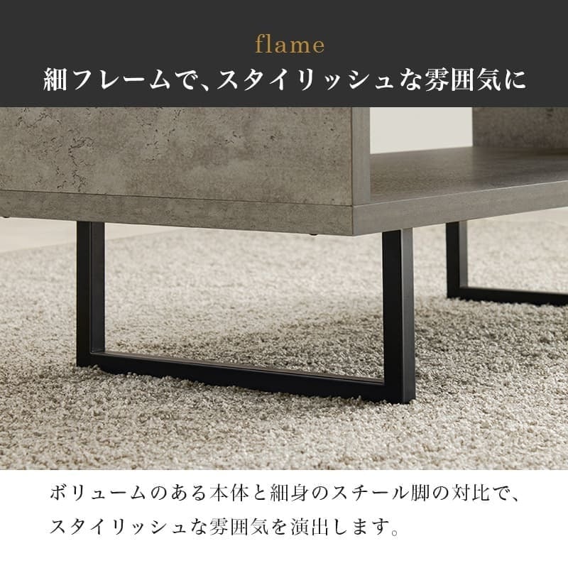 センターテーブル セラミック テーブル 韓国 コンクリート調 センターテーブル 90×45 スチール脚 収納 棚付き リビングテーブル コンクリート柄 セラミック柄 グレー モノトーン おしゃれ 小さい \12 305%offクーポン配布 ローテーブル