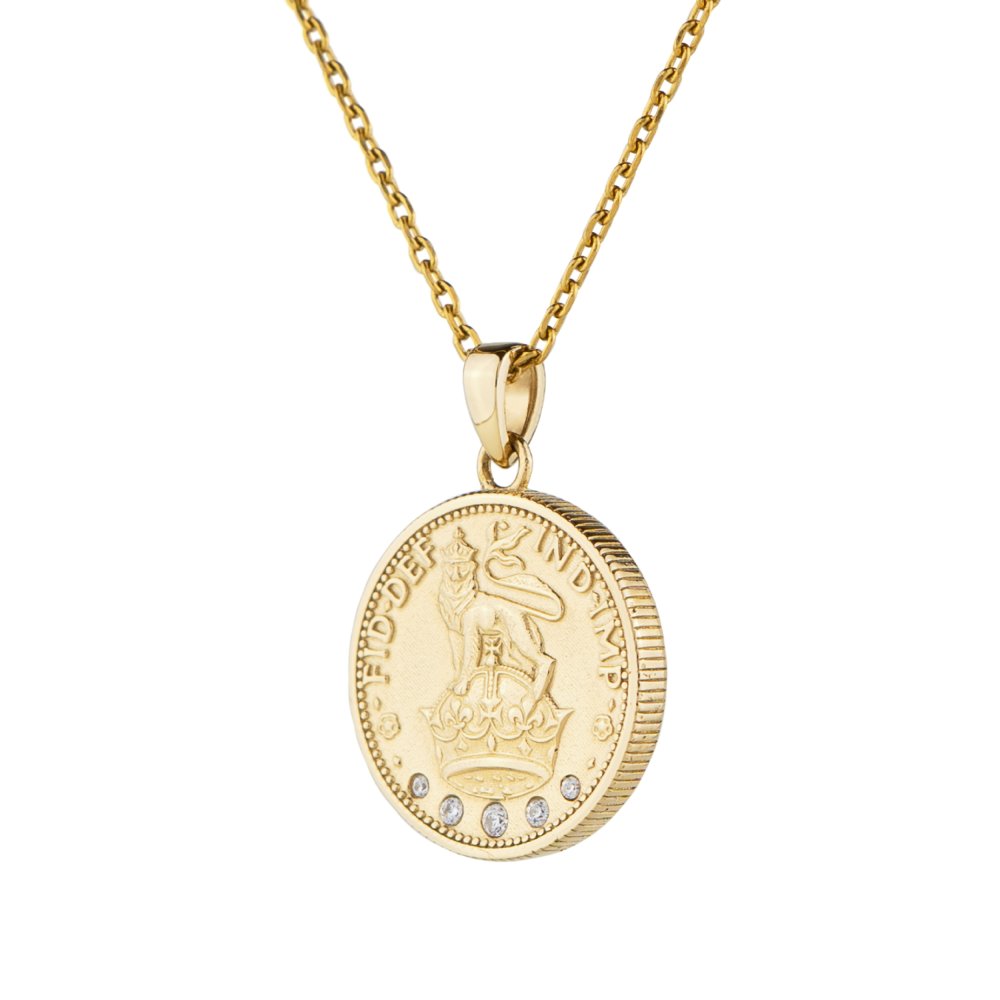 コインネックレス (王冠／ライオン)  Coin Necklace PUPE129 Dress Up ドレスアップ