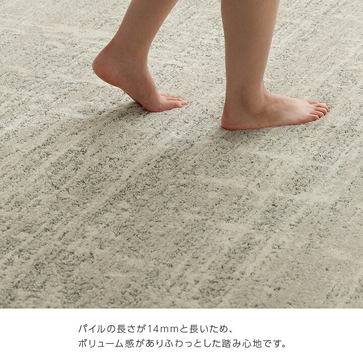 ラグ カーペット ウィルトン ホワイトインテリア ナチュラル 約200×250cm