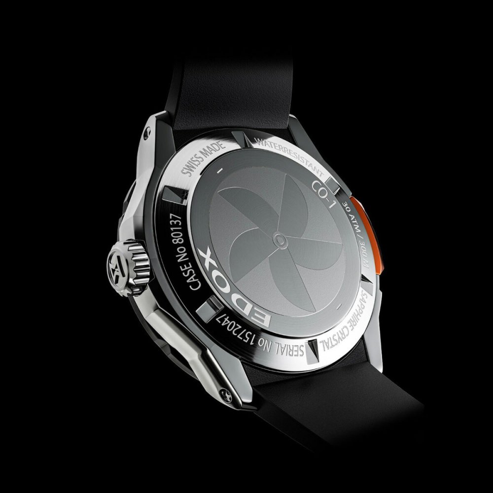 エドックス EDOX クロノオフショア1 ベゼルロック デイト オートマティック 腕時計 メンズ 自動巻き 80137-3NO-CABUN CHRONOFFSHORE-1