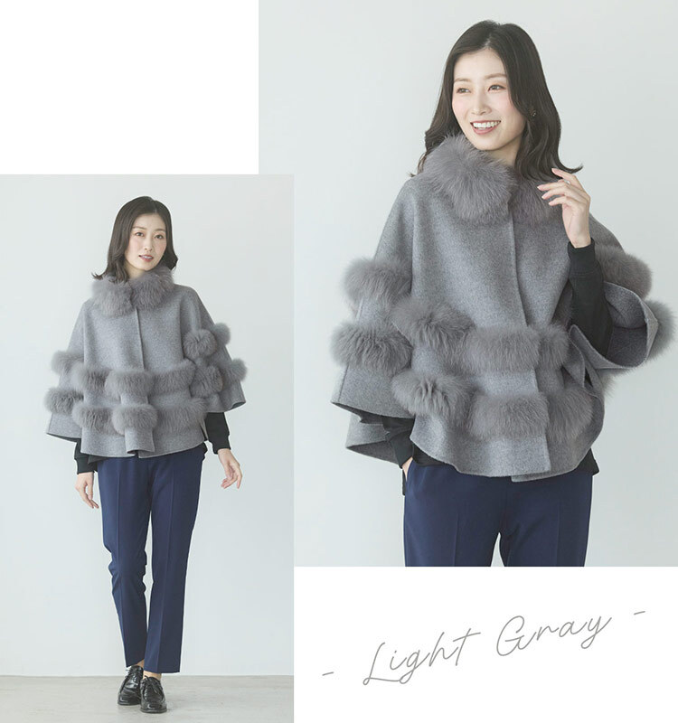 ケープ コート ファー カシミヤ ブレンド ウール 一枚仕立て レディース ブランド Filomo カシミヤ混 ダブルフェイス ポンチョ ジャケット 冬 アウター 秋 大きいサイズ 卒業式 入学式 母 ギフト プレゼント 7F (02000296r)