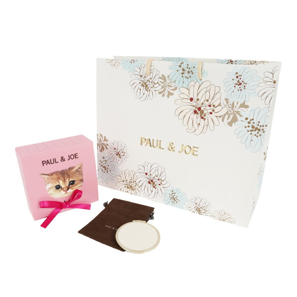 【名入れ可・ラッピング無料】Paul＆Joe ポールアンドジョー コンパクトミラー 手鏡 ビューティーミラー ギフト プレゼント コスメ 女性 彼女