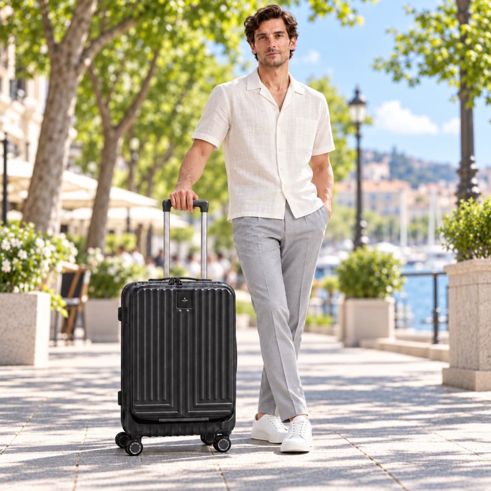 LANVINenBlue ランバンオンブルー ヴィラージュ キャリーケース  36L スーツケース メンズ 宿泊 出張