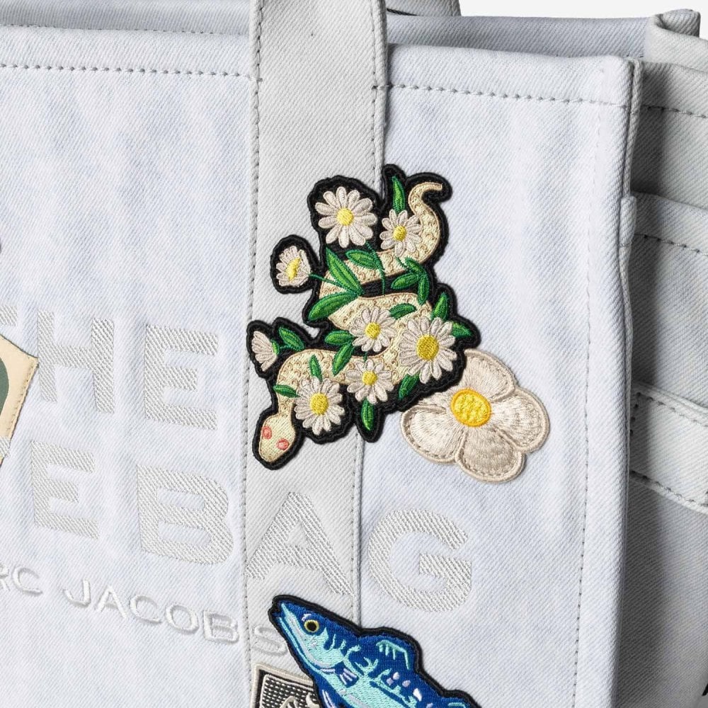 マークジェイコブス MARC JACOBS THE CAMP PATCHWORK DENIM LARGE TOTE BAG ザ キャンプ パッチワーク デニム ラージ トート バッグ 2P6HTT007H02 レディース バッグ