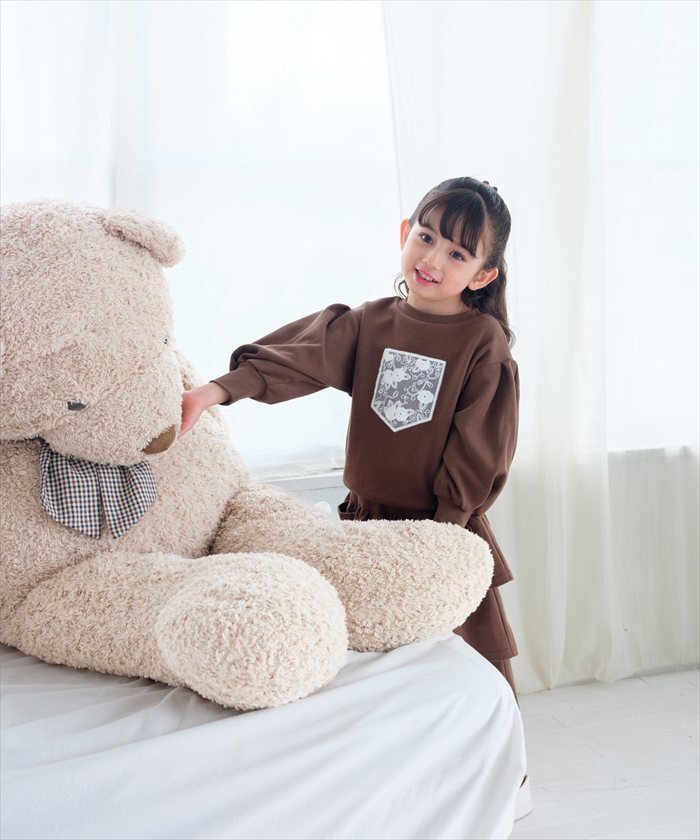 Rora 子供服 通販 キッズセットアップ 長袖 トレーナー女の子 ガールズおしゃれ上品 通学通園小学生 秋服冬服春服 かわいい トップス カジュアル 保育園 スカート 幼稚園 上下セット おでかけ ギフトプレゼント