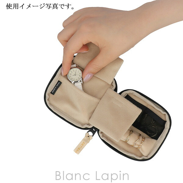 アルティザン＆アーティスト ARTISAN＆ARTIST リングホルダー付きジュエリーポーチ 7WP-PR735 ピルーエット #ブラック コスメポーチ/バッグ