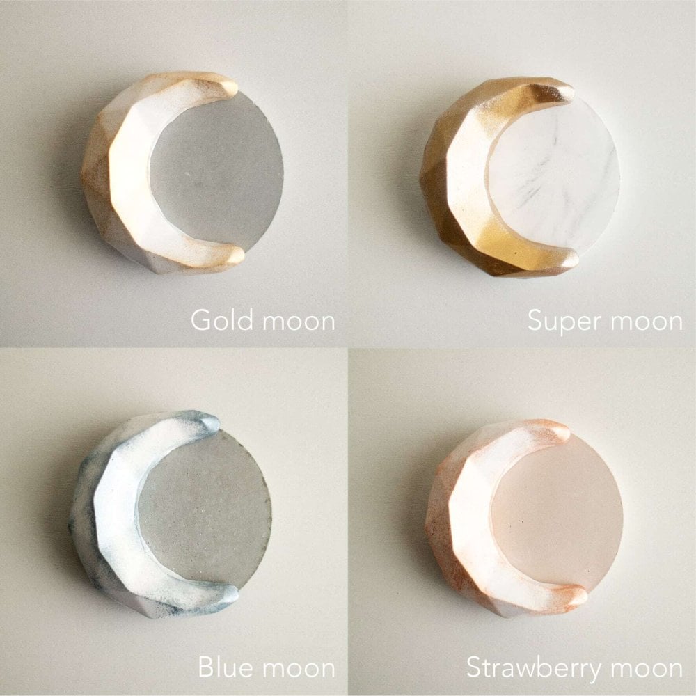 【カラーが選べる】michikake moon stone《月の満ち欠けを映す 三日月のアロマストーン》火を使わない香るインテリア