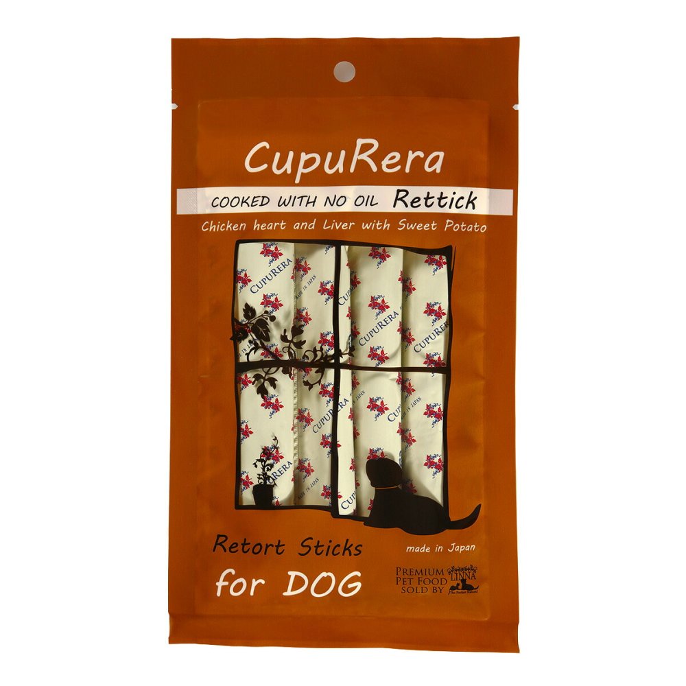 クプレラ CUPURERA レティック ノンオイル チキンレバー＆スイートポテト・ドッグ 国産 犬用おやつ 72g×20袋