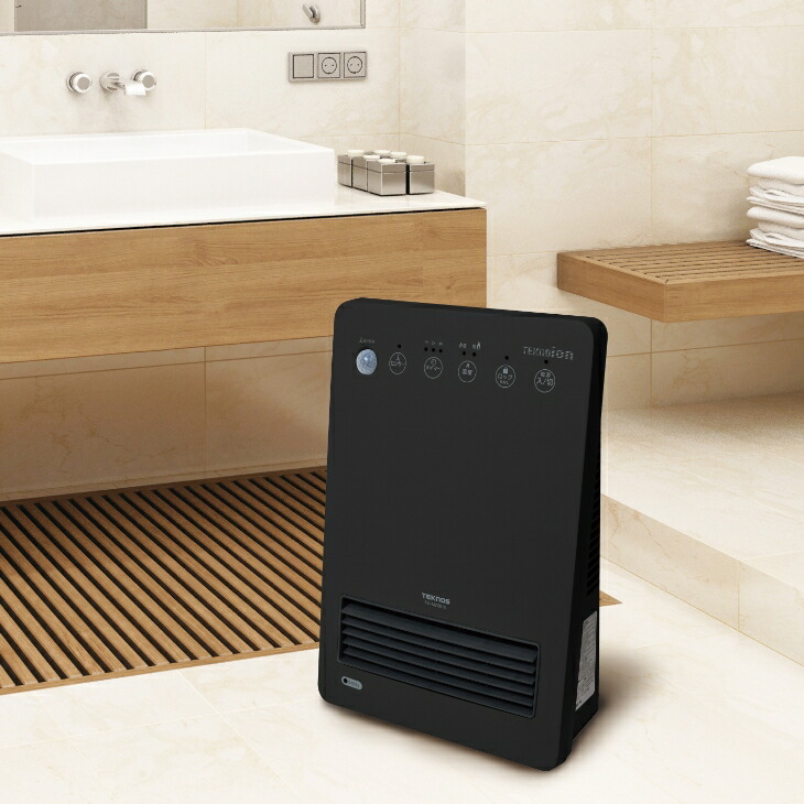 テクノス TEKNOS 人感センサー付き セラミックヒーター 電気 温風 ファン 暖房 即暖 速暖 脱衣所 トイレ コンパクト TSI-M2203 TSIM2203 送料無料