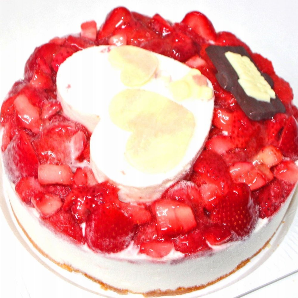 クリスマスハートいちごアイスケーキ６号 [クリスマスケーキ アイスクリームケーキ クリスマスギフト プレゼント 女性人気]
