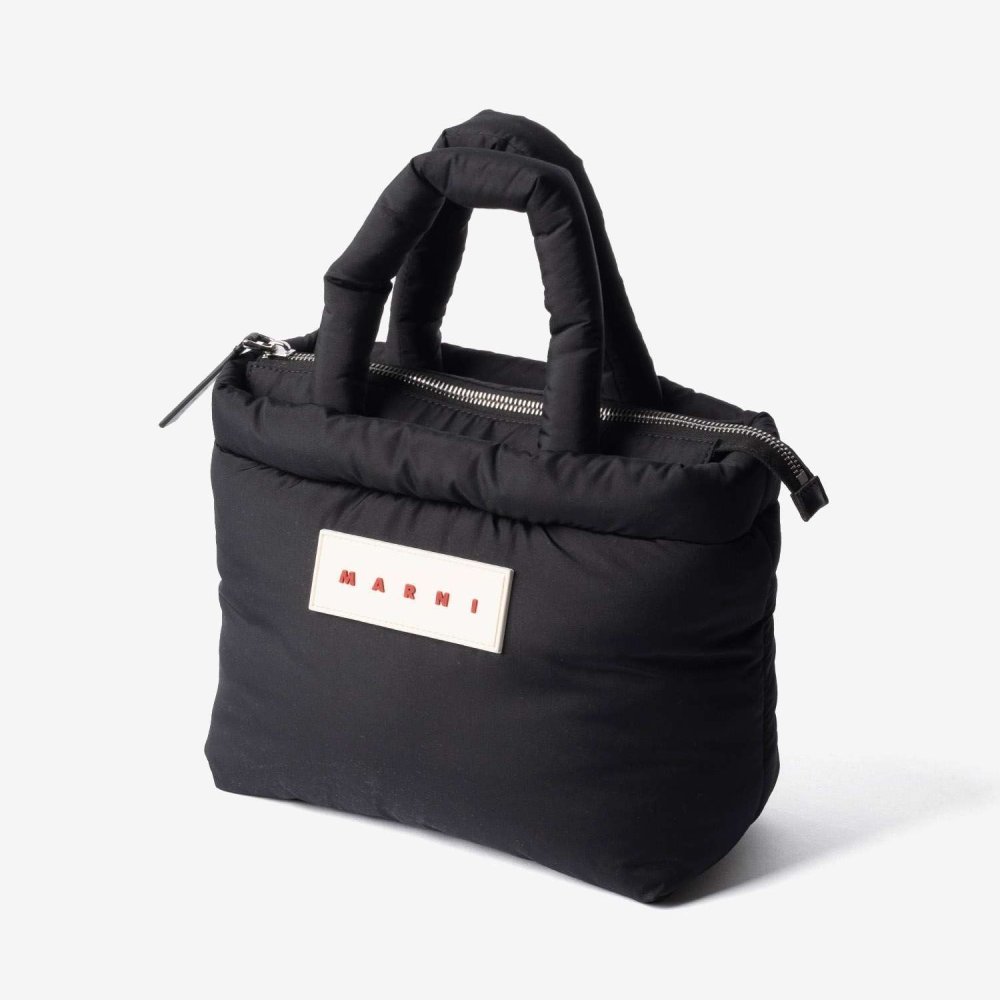 マルニ MARNI PUFF E/W TOTE BAG パフ トートバッグ BMMP0131U2 P8068 ショルダーバッグ メンズ レディース バッグ ブラック