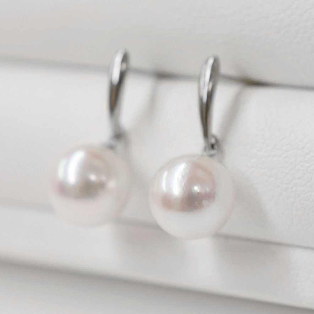 ［pearl622］ホワイトピンク 7.5mm - 8mm ピアス あこや真珠 真珠 本真珠