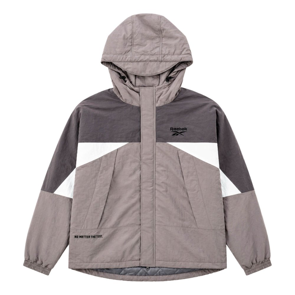 【予約】Reebok リーボック マウンテンパーカー メンズ 長袖 アウター ブルゾン スタンド フルジップ フーディ 中綿 キルト 軽量 防風 あたたかい ロゴ 刺繍  ブランド 大きいサイズ ゆったり ユニセックス 春 秋 冬 M L LL 黒 紺 2026fw karlas