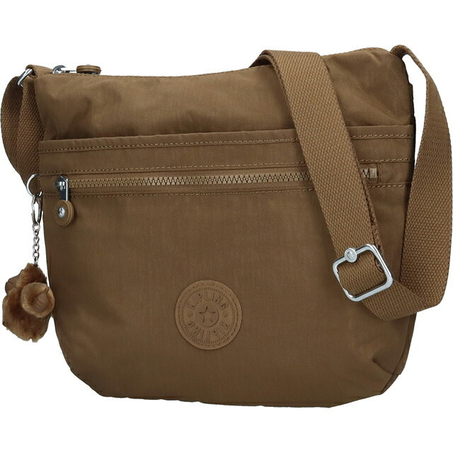 キプリング ショルダーバッグ レディース ブランド Kipling アルト ロゴ ワンポイント 無地 K19911-1NA Smooth Khaki