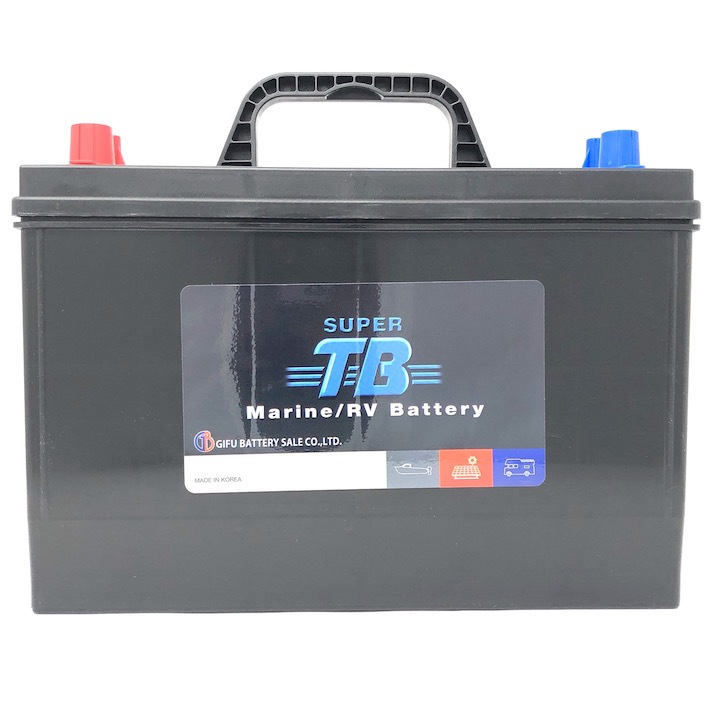MR31 バッテリー マリン用 RV用 新品 岐阜バッテリー販売 SUPER TB 船舶 ボート エレキ キャンピングカー 電動ウィンチ 補水不要 メンテナンスフリー サイクル使用 大容量 100Ah CCA850 デュアル端子 上がり対策