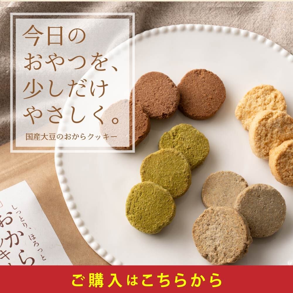 訳あり 小麦粉不使用 おからクッキー 【種類と内容量が選べる100g~600g】※割れ欠けあり おからパウダー 大豆 低糖質 糖質制限 小腹サポート 高たんぱく 雑穀スイーツ