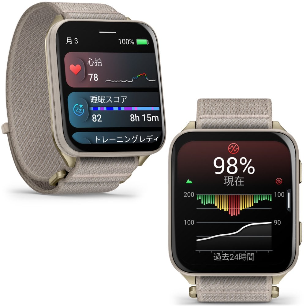 スマートウォッチ ガーミン GARMIN Venu X1 選べる3色 【取説サービス】 フィットネスGPS 腕時計 大画面 軽量チタン 薄型 Suica対応 通知機能 通話発信・応答 音楽保存 血中酸素 スポーツ ダイエット 健康 ランニング ジョギング 筋トレ ゴルフ