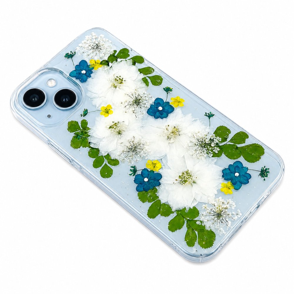 【ほぼ全機種対応スマホケース❁】押し花スマホケース NO.803（着日指定不可） 押し花＆レジン iPhone/Xperia/AQUOS/Galaxy他