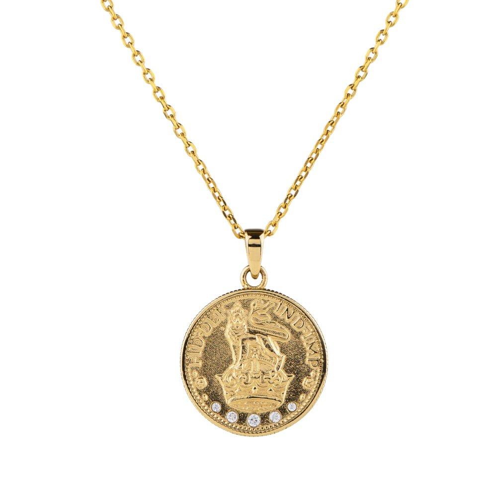 コインネックレス (王冠／ライオン)  Coin Necklace PUPE129 Dress Up ドレスアップ