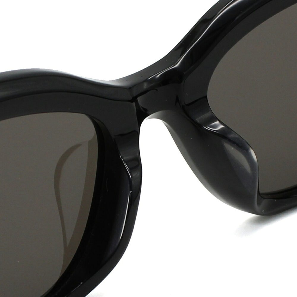 バレンシアガ BALENCIAGA サングラス アジアンフィット UVカット アイウェア フォックス BB0324SK-002 メンズ レディース ユニセックス ブラック+グレー 国内正規品