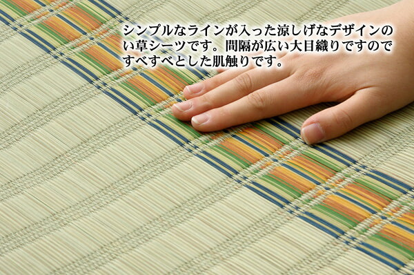 純国産 い草のシーツ（寝ござ） 『新大目舞子』 シングル約88×180cm