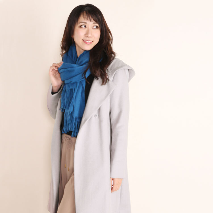ウール コート レディース フード付き ダブル フーディー 秋 冬 アウター ライトグレー サイズ S/M/L/LL/3L 通勤 ウールコート ビジネス ロングコート フーデッドコート ギフト プレゼント 5F (08000208r)