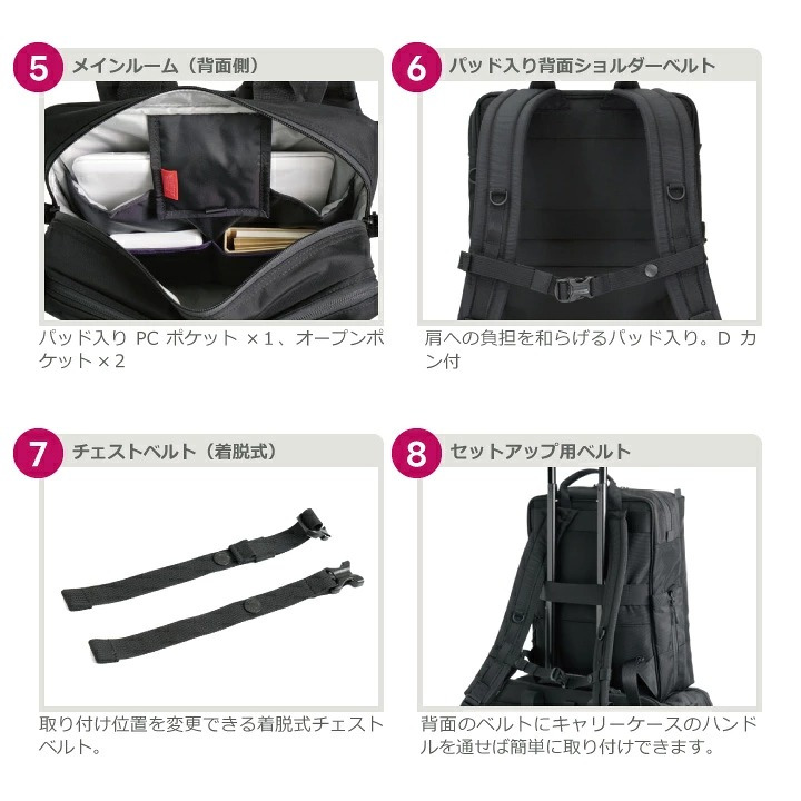 マンハッタンパッセージ メーカー直営 #5416 バックパック ビジネスバッグ 軽量 A4対応 13L 高耐久 MANHATTAN PASSAGE ギフト プレゼント