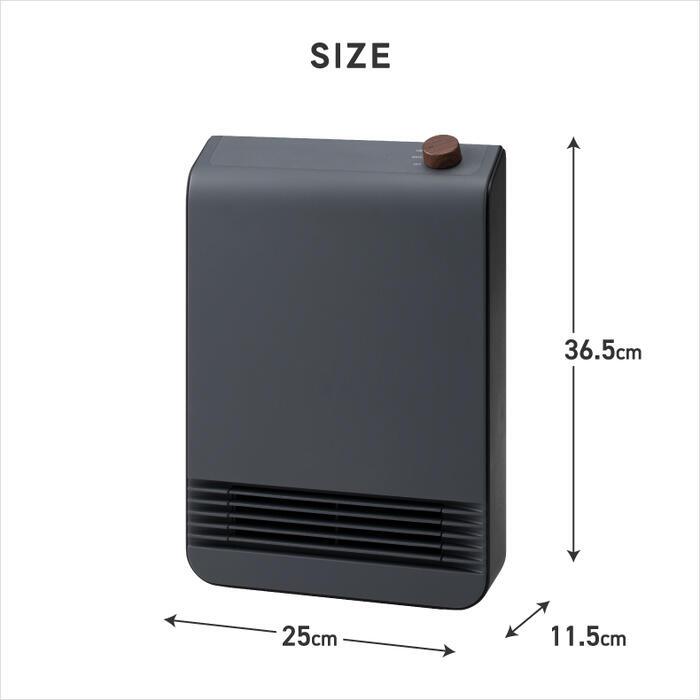セラミックヒーター 木目調 おしゃれ 小型 コンパクト スリム ダイヤル式 速暖 足元 1200W 2段階 軽量 電気ヒーター ファンヒーター 脱衣所 トイレ 寝室 デスク 省エネ 転倒オフ 簡単操作 上下ルーバー 北欧 ウッド 冬 ギフト 新生活 THREEUP スリーアップ WOOD STYLE