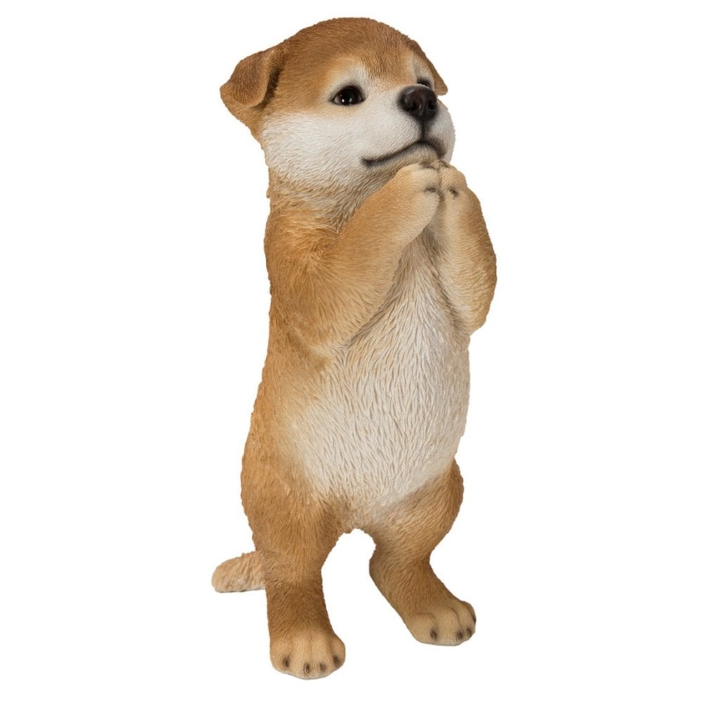 置物 woobia ウービア 日本犬 おねだり秋田犬 子犬 高さ21.7cm 和風 リアル 本物そっくり イギリス生まれ 職人手彩色 縁起物 戌年 玄関 インテリア 新築祝い 引っ越し祝い 開店祝い 出産祝い 誕生日 お祝い ギフト プレゼント 犬好き 秋田犬好き