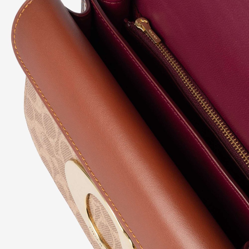 コーチ COACH IDOL BAG アイドル バッグ シグネチャー キャンバス スネークスキン ディテール CM551 ショルダーバッグ ハンドバッグ レディース バッグ