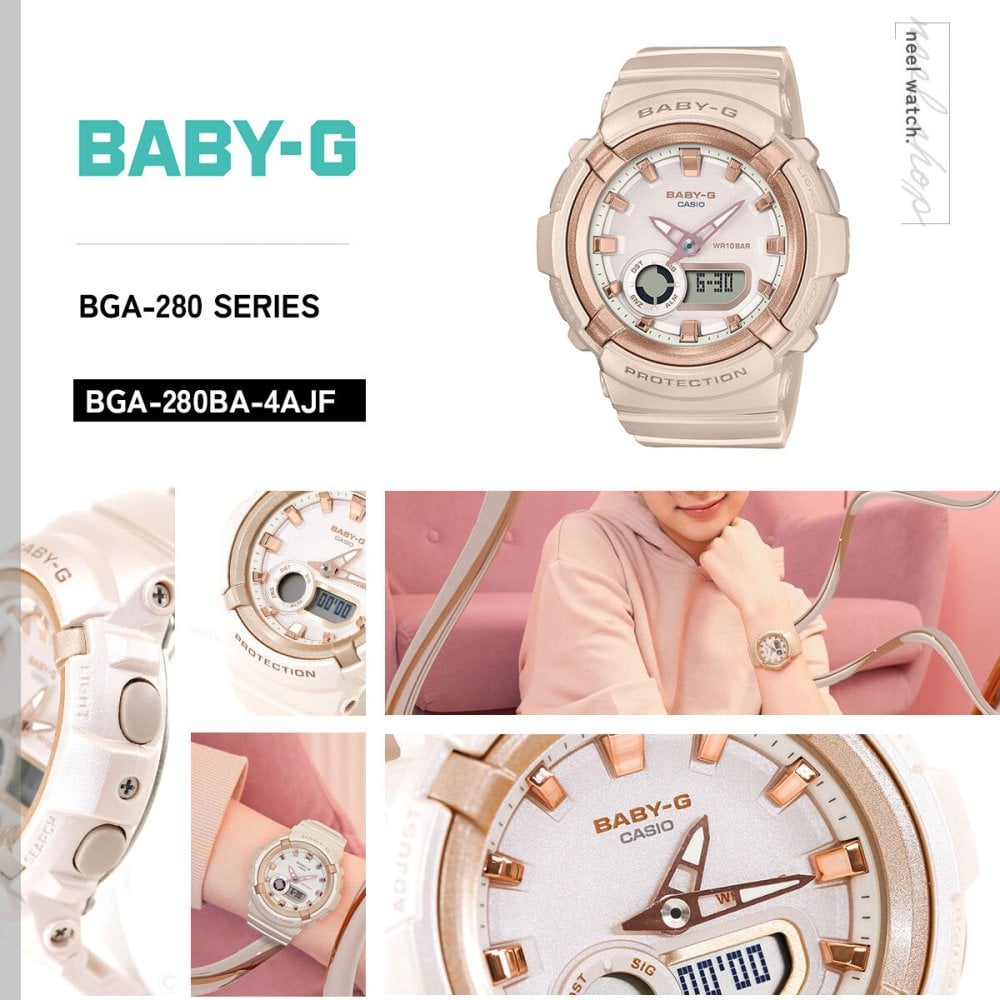 BABY-G カシオ ベビーG レディース 腕時計 BGA-280BA-4AJF ピンクベージュ