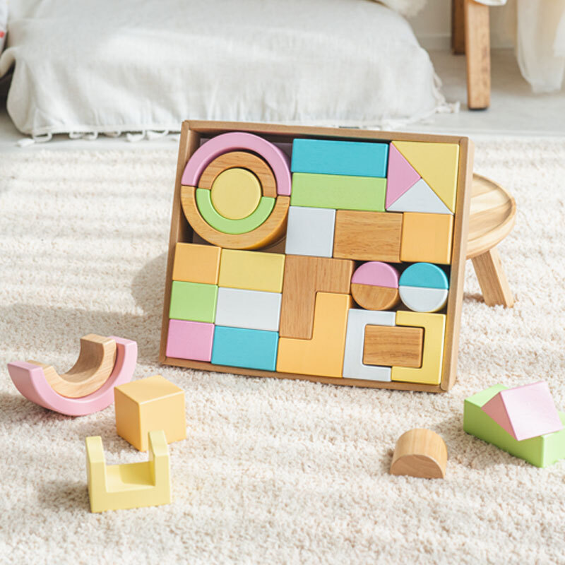積み木 SOUNDブロックス Large シャーベットカラー | 誕生日プレゼント   1歳 1歳半 2歳 女の子 男の子 名入れ 誕生日 プレゼント おもちゃ 木のおもちゃ 木製玩具 木製 知育玩具 誕生日 クリスマス プレゼント 入園祝い ギフト ベビーギフト エデュテ