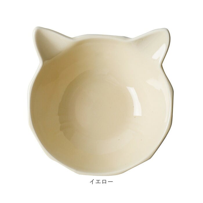 フードボウル 猫用 通販 陶器製 ペット食器 猫型フードボール 猫用フードボウル 斜めペットボウル 猫型皿 おしゃれ 可愛い かわいい エサ皿 犬猫兼用ご飯皿 キャットボウル 猫 ねこ 水入れ ねこ型プレート ペット用給餌器 傾斜付きフードボウル 陶器