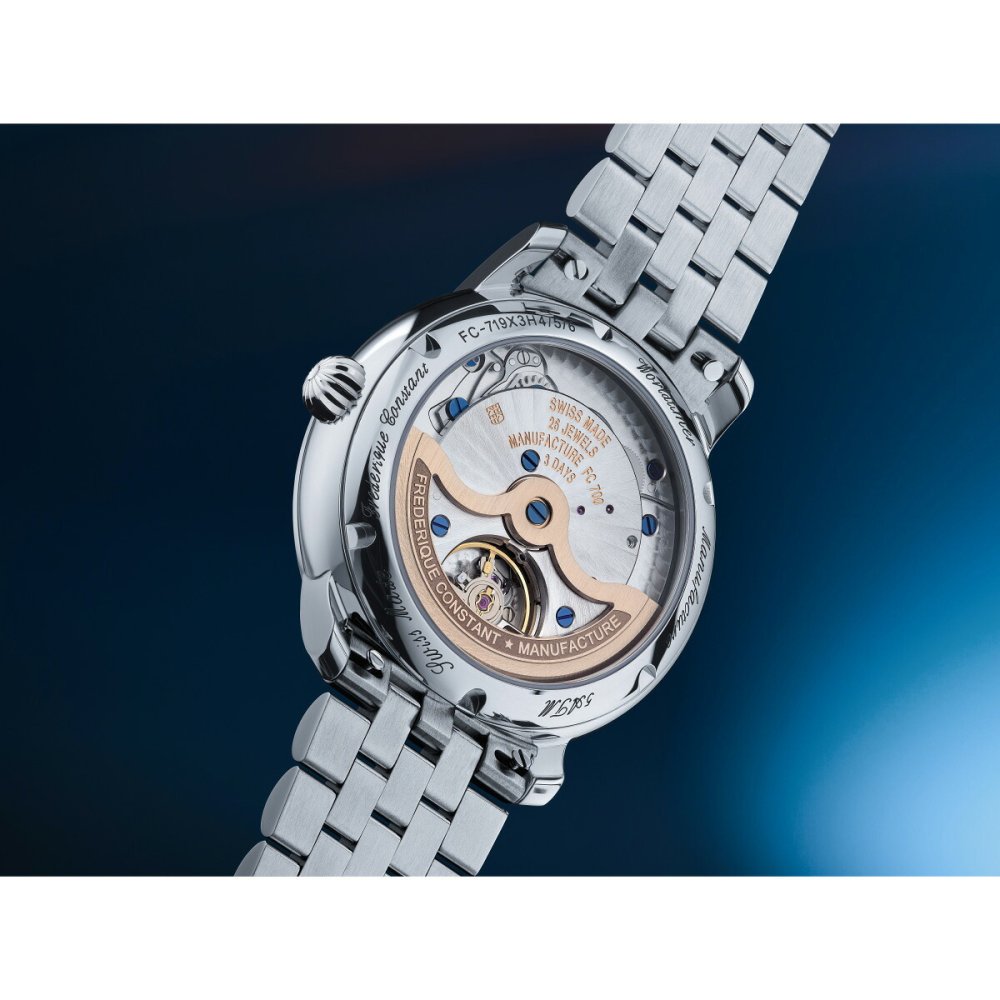 フレデリック・コンスタント FREDERIQUE CONSTANT クラシック ワールドタイマー マニュファクチュール FC-719NN3H6B 腕時計 自動巻き メンズ