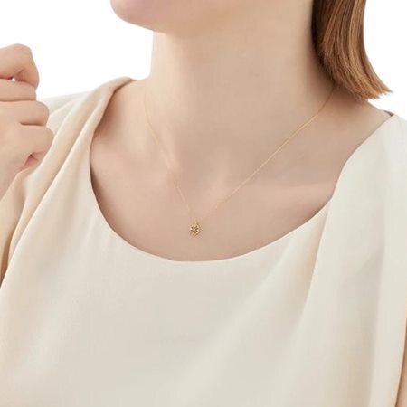 【無料ラッピング】  ヨンドシー 4℃ K18イエローゴールド ネックレス ダイヤモンド ブランド 正規品 新品 ギフト プレゼント 人気 おすすめ 誕生日 記念日 クリスマス 送料無料