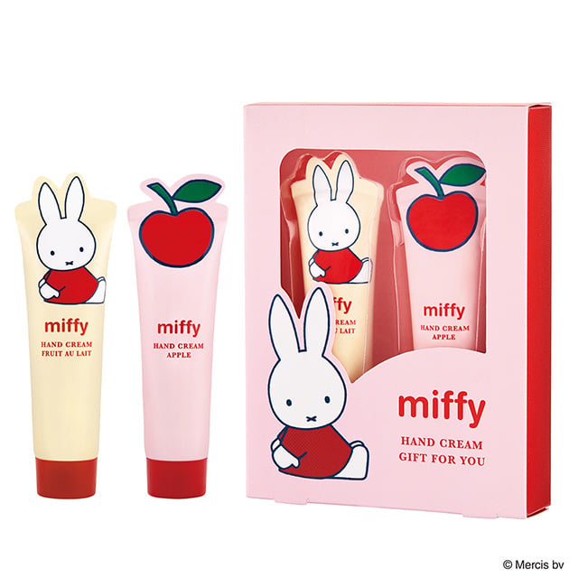 ギフトにうれしい2本入り miffy ハンドクリームセット りんご カモミール クローバー フルーツオレ ギフトセット ハンドケア コンパクト 雑貨 実用性 おしゃれ インテリア ギフト プレゼント 男性 女性 誕生日 ラッピング対応 無料ラッピング