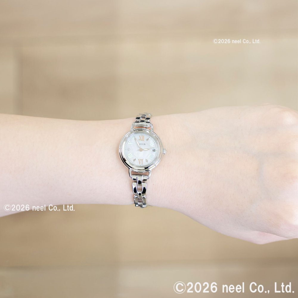 シチズン ウィッカ CITIZEN wicca ソーラーテック 電波時計 限定モデル 腕時計 レディース KL0-511-21 カフェタイム 替えバンド付属【2026 新作】