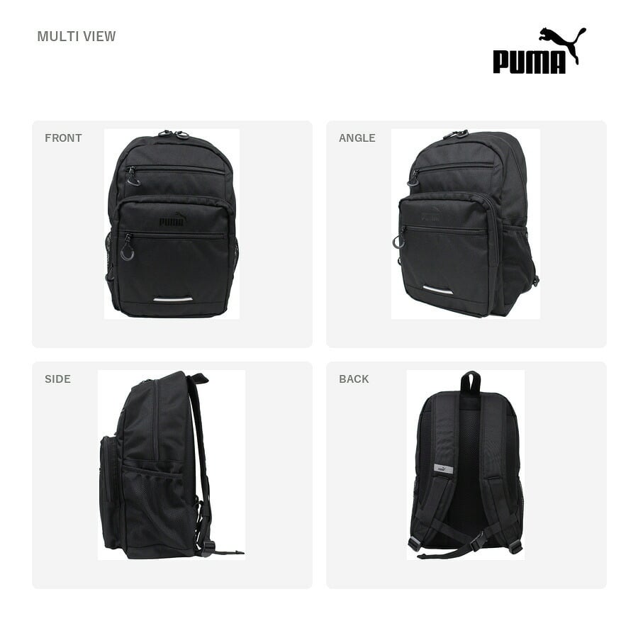 PUMA トレジャー ラウンドデイパック 20L リュック 大容量 リュックサック かばん カバン 鞄 普段使い レディース メンズ ギフト プレゼント ブラック j20527