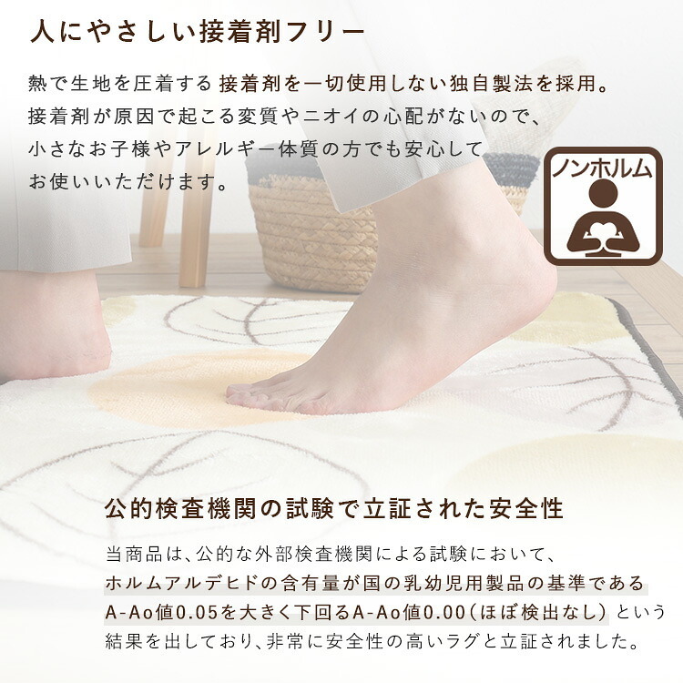ラグ カーペット 洗えるデザイン玄関マット 45×65cm 【ヴィタム2-Witam2-】