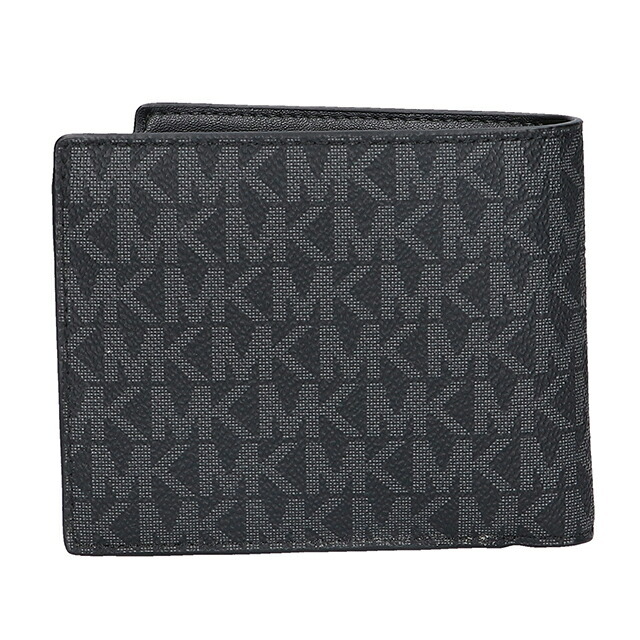 マイケルコース 二つ折り財布 二折財布 コンパクト メンズ アウトレットブランド MICHAEL KORS クーパー 36U9LCRF3B-BK BLACK
