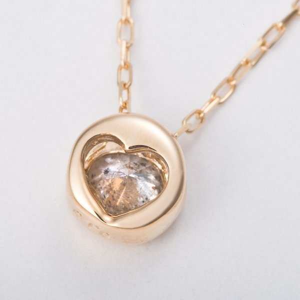 ダイヤモンド ネックレス K18YG 18金 イエローゴールド 0.1ct フクリン留め ペンダント 一粒 ダイヤ 覆輪 シンプル スキンジュエリー レディース 華奢 記念日 ギフト プレゼント
