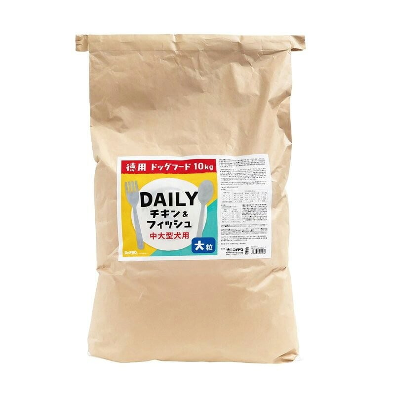 Dr.PRO. ドクタープロ DAILY デイリー ドッグフード チキン＆フィッシュ 中大型犬用 大粒 オールステージ 10kg
