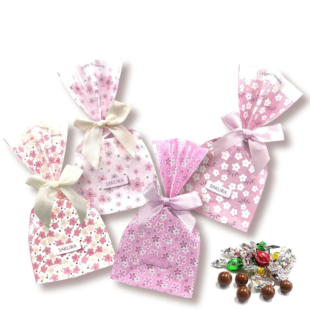 きらきら さくら咲く キラキラチョコレート ギフト 5個入 計20セット チョコレート スイーツ 個包装 チョコ おやつ【北海道・沖縄県・離島 配送不可】