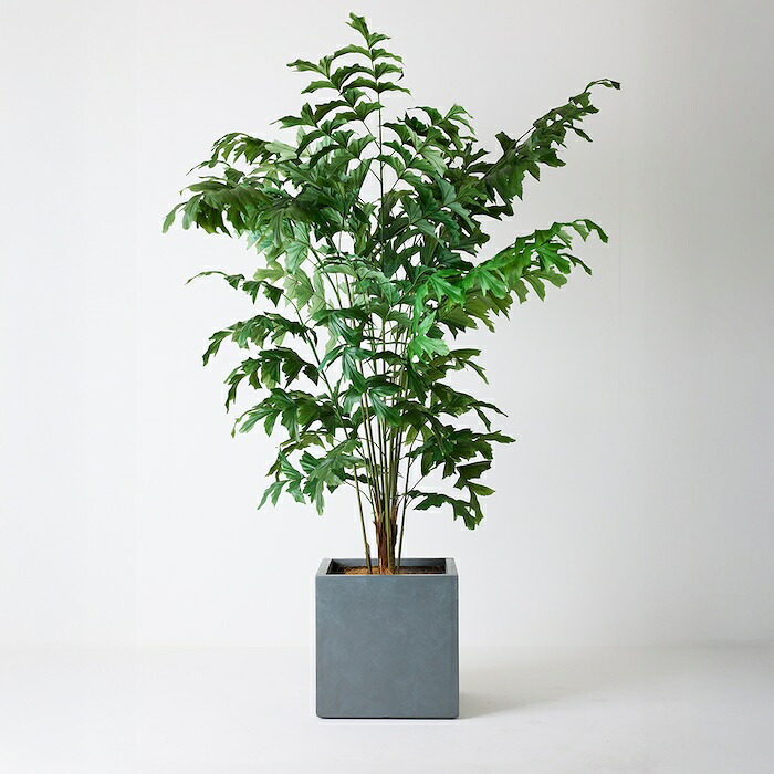 観葉植物 造花 クジャクヤシ BROWN 全高約210cm 大型 フェイクグリーン 高級 本物そっくり リアル おしゃれ インテリア 人工観葉植物 アーティフィシャルグリーン オフィス 店舗 ホテル 開店祝い 室内 リビング 玄関 風水 ヤシの木 フィッシュテールパーム