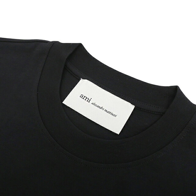 アミパリス AMI PARIS Ami de Coeur パーマネントコレクション Tシャツ BFUTS035-001-XS ユニセックス ブラック Tシャツ