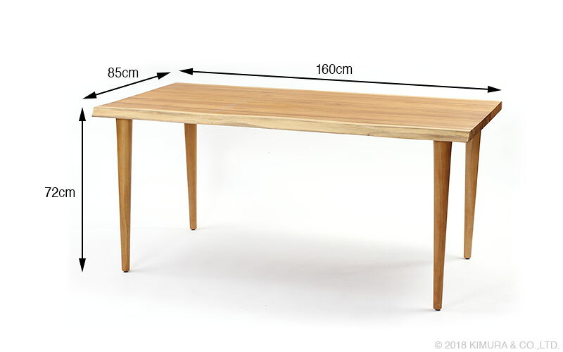 開梱設置無料 ダイニングテーブル 幅160cm 木製 チーク 無垢材 おしゃれ シンプル ナチュラル 北欧 インテリア テイスト 家具 ダイニング レストラン カフェ 新生活