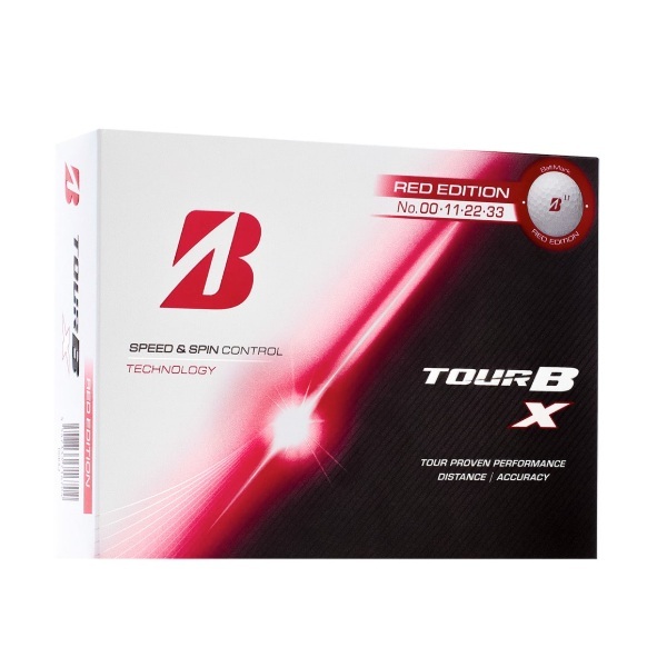 ブリヂストン ゴルフボール TOUR B X（ホワイト） RED EDITION 1ダース 12個入り 新品 ツアービーエックス 2026年発売 日本正規品 お誕生日祝い お祝い 記念品 お父さん 父の日 彼氏 男性 母の日 お母さん 彼女 女性30代 40代 50代 60代 還暦祝い 敬老の日 人気プレゼント プレゼント