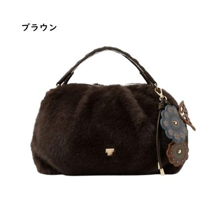 アナスイ ANNASUI ハンドバッグ コティ 2way ファー  レディース ブランド 正規品 新品 ギフト プレゼント 人気 おすすめ 誕生日 記念日 クリスマス 送料無料  ラッピング無料ans522403
